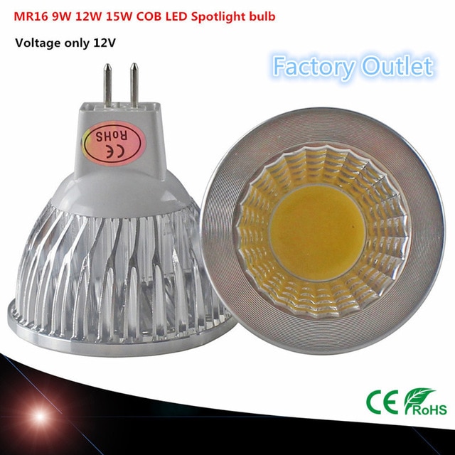   MR16 COB 9W 12W 15W LED   MR16 12V, ..